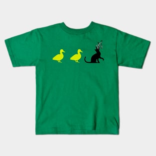 Duck Duck Kitty Kids T-Shirt